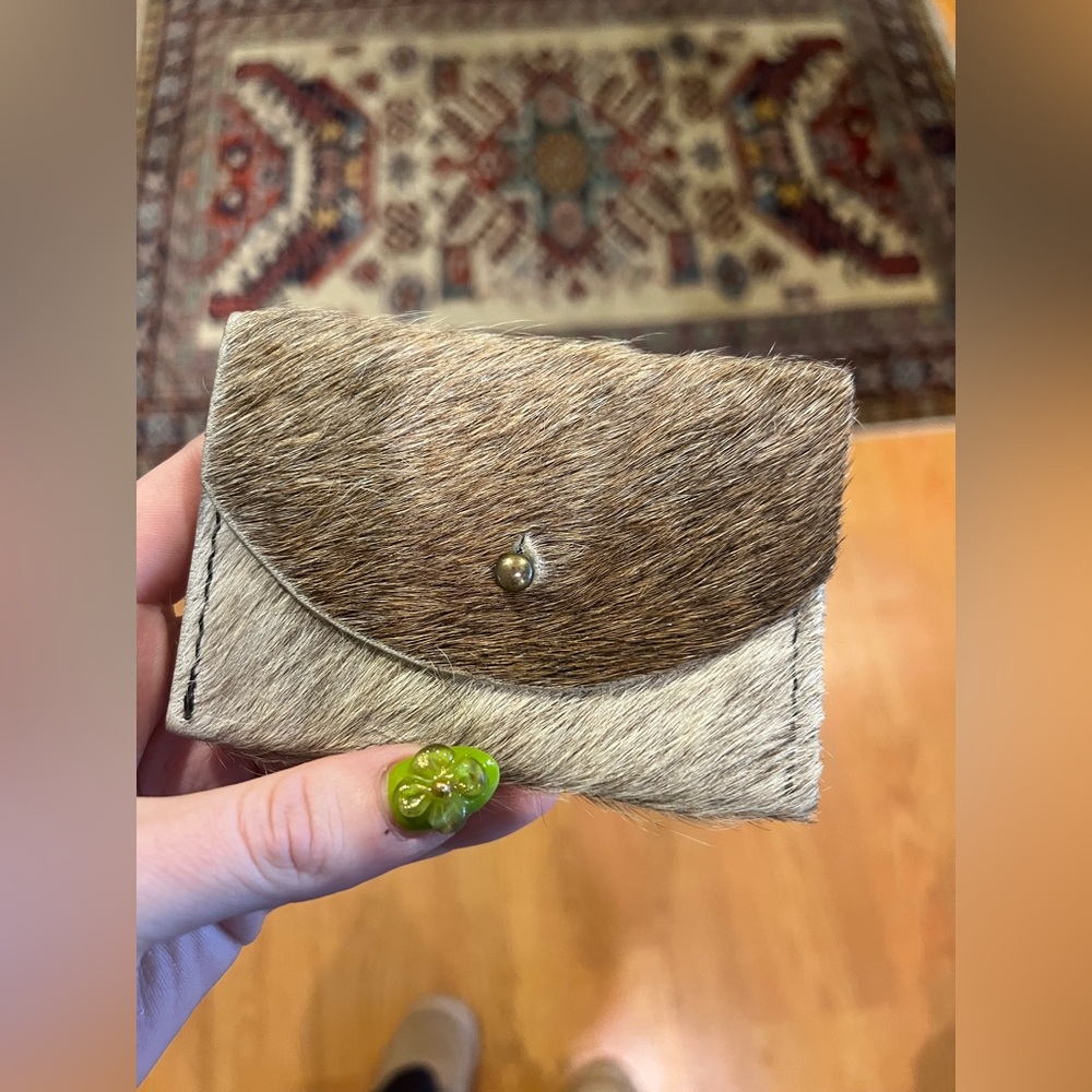 Cowhide Card Pouch Wallet